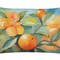 Edge Collections - 12" X 16" - Orange - Pillow Flowers Watercolor Throw State Florida Orange Blossom 1638 - 1 Piece